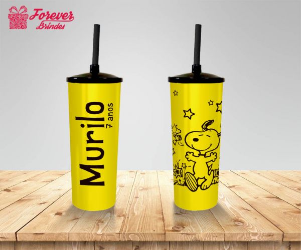 COPO LONG DRINK SNOOPY TAMPA E CANUDO 0001