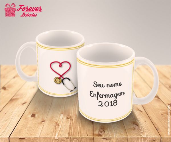 CANECA DE PORCELANA ENFERMAGEM 0001