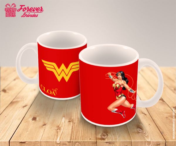 CANECA DE PORCELANA MULHER MARAVILHA 0002