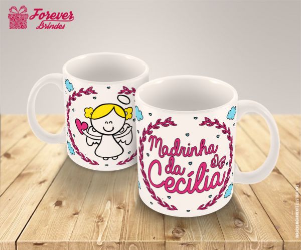 CANECA DE PORCELANA PADRINHOS 0004