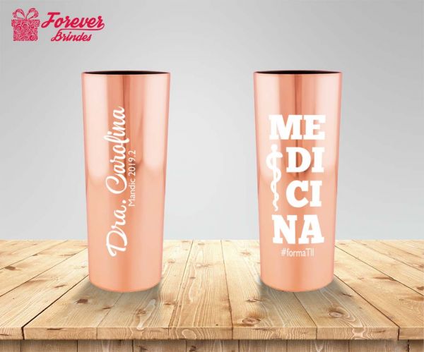 COPO LONG DRINK METALIZADO MEDICINA 0009