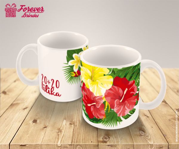 CANECA DE PORCELANA FLORIDA 0001