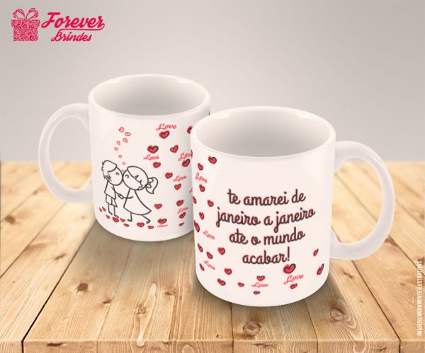 CANECA DE PORCELANA CASAMENTO 0004