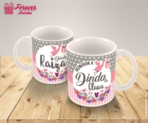 CANECA DE PORCELANA PADRINHOS 0010