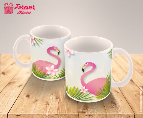 CANECA DE PORCELANA FLAMINGO 0001